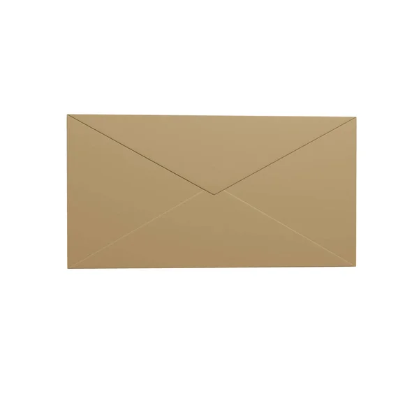 Paper Envelope Isolated Image Rendering — Stock Photo, Image