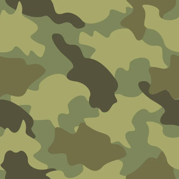 Yeşilin Gölgesinde Kamuflaj Askeri Kamuflaj Kusursuz Desen Duvar Kağıdı Web — Stok Vektör