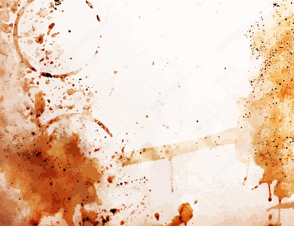 Coffee stain vector paper texture