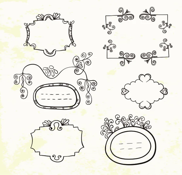 Doodle frames — Stockvector