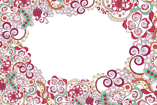 Ornamento floral convite fundo — Vetor de Stock