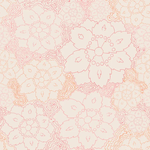 Seamless flower lace pattern — Stock Vector