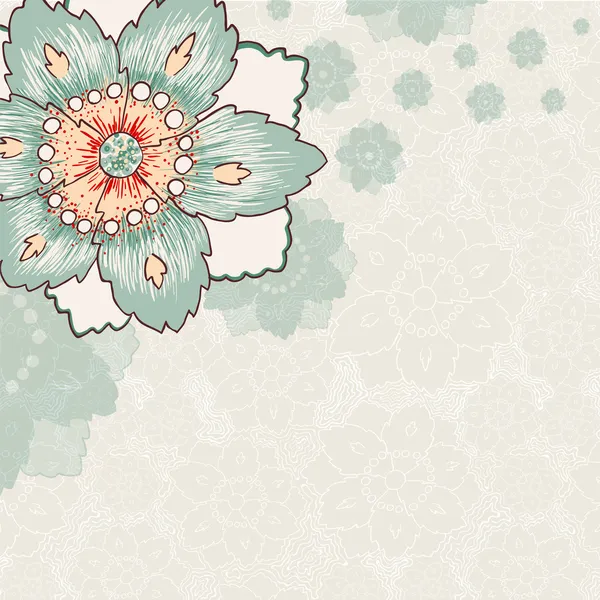 Vintage Blume Hintergrund — Stockvektor