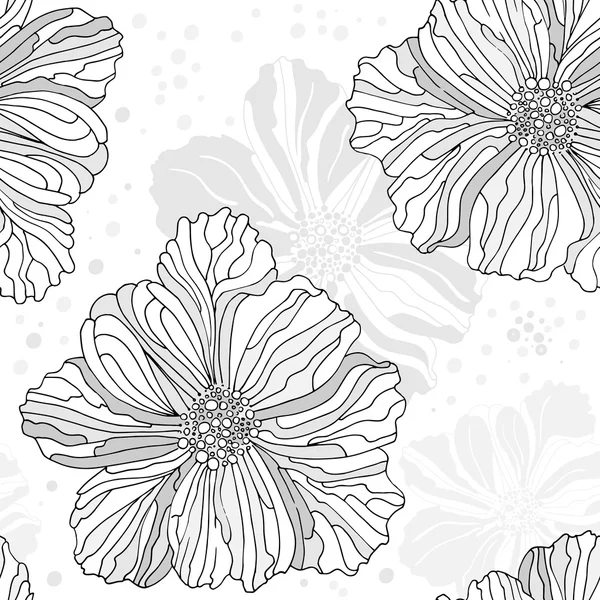 Стилізований безшовний квітковий візерунок — стоковий вектор