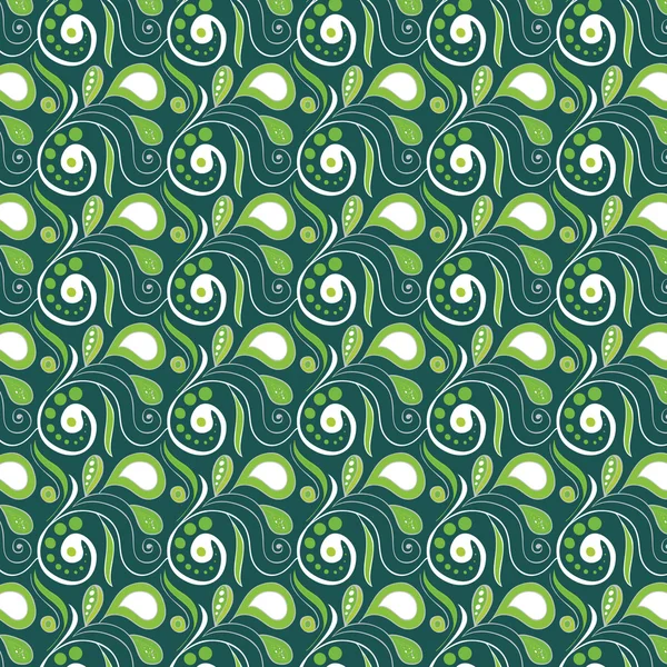 Vintage swirl seamless pattern — Stock Vector