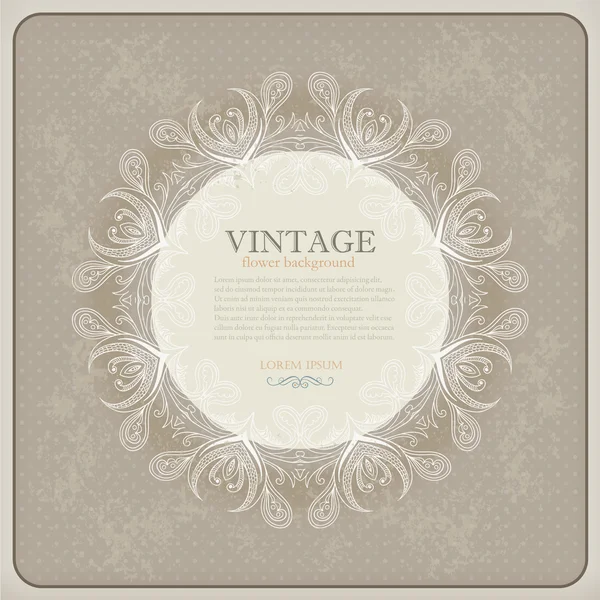 Vintage lace background — Stock Vector