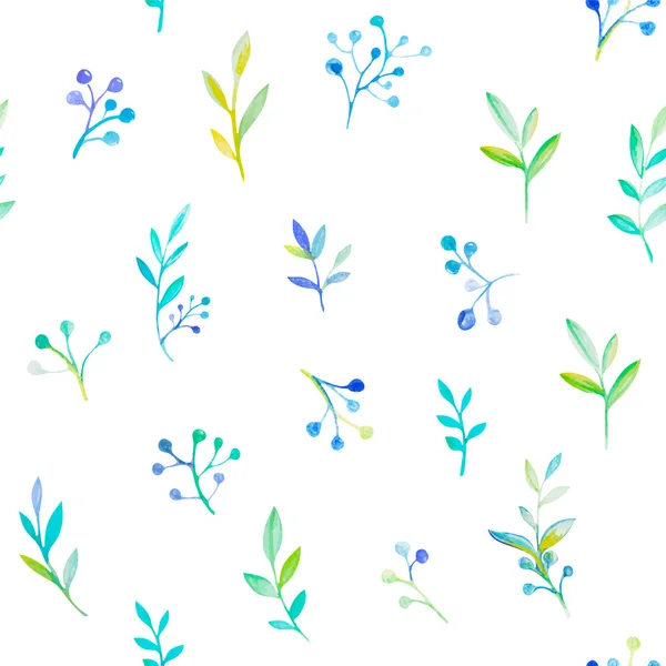 Aquarelle florale motif sans couture — Image vectorielle