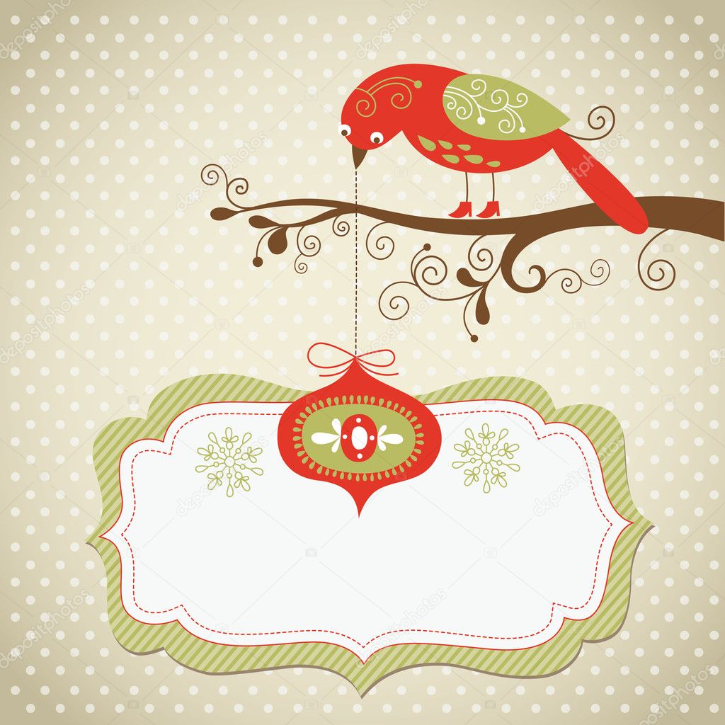 Christmas and New Year greeting card