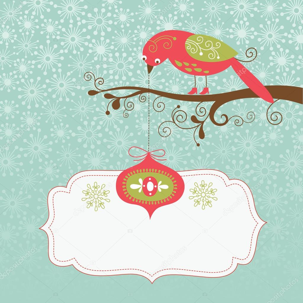 Christmas and New Year greeting card