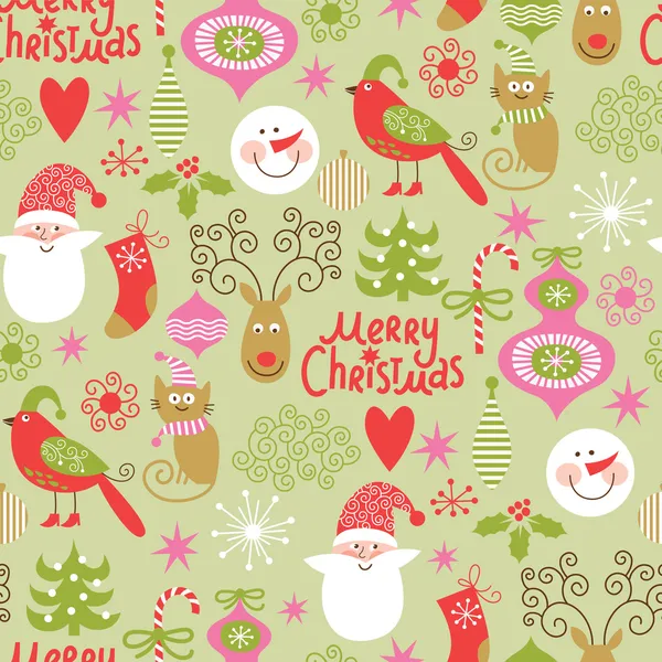 Boże Narodzenie i nowy rok elementy dekoracyjne — Wektor stockowy