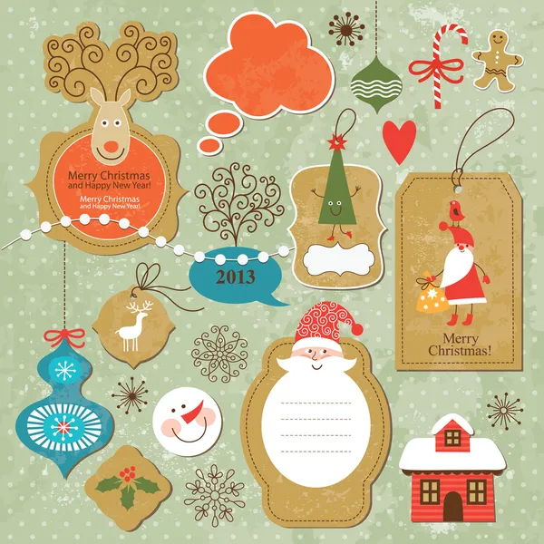 Noel ve Yeni Yıl elementleri