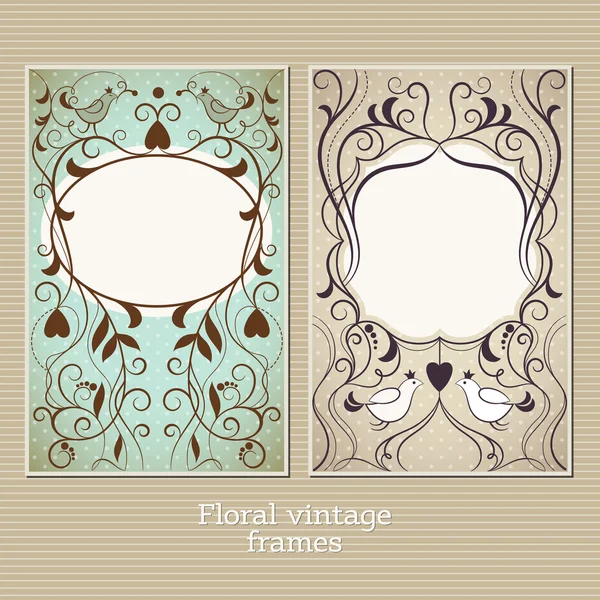 Elegance vintage frames — Stock Vector