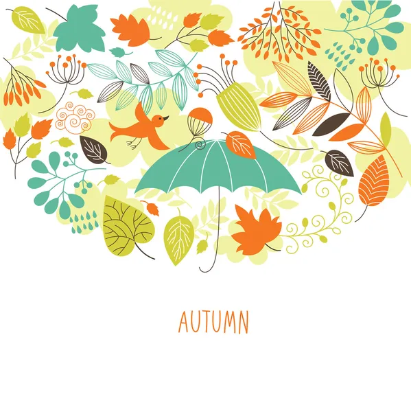 Autumn illustration — Stock Vector