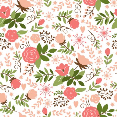 Kusursuz çiçek deseni