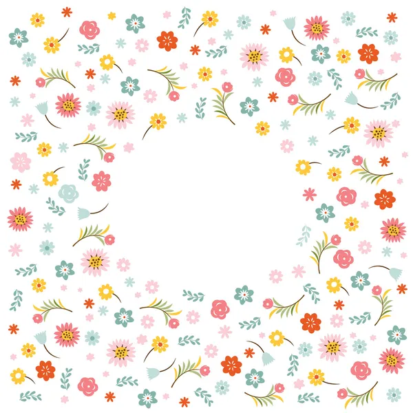 Floral frame — Stock Vector