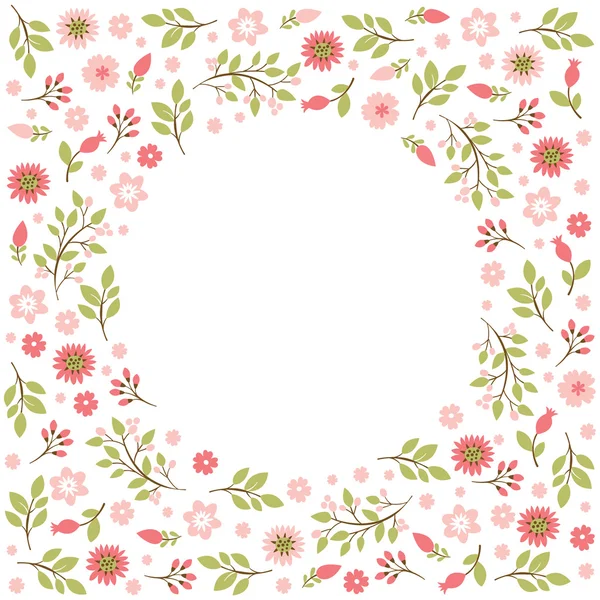 Floral frame — Stock Vector