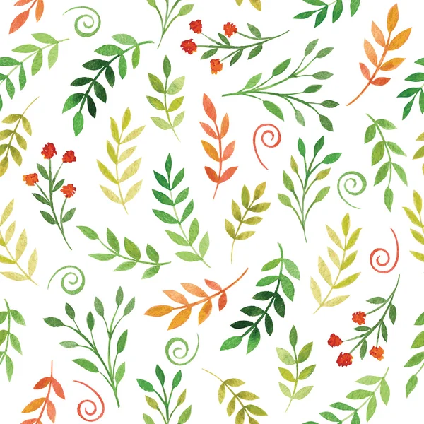 Watercolor seamless floral pattern — Stock Vector