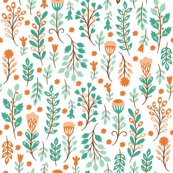 Beauty seamless floral pattern — Stock Vector