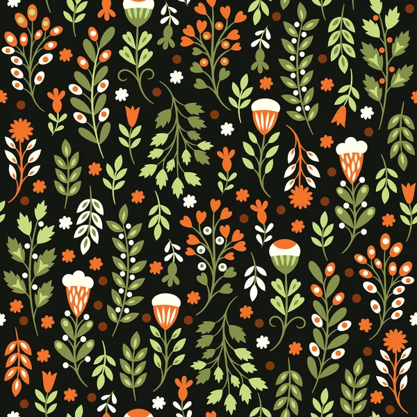 Beauty seamless floral pattern — Stock Vector