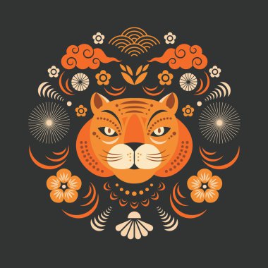 Şirin bir kedinin vektör çizimi