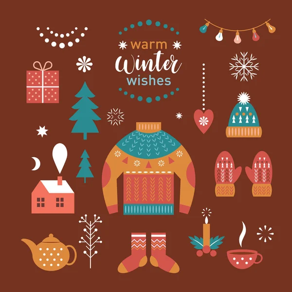 Fondo Navidad Con Abeto Vector Ilustración — Archivo Imágenes Vectoriales