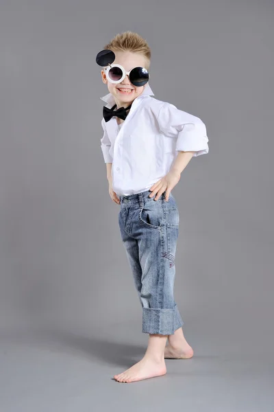 Portrait of a young boy in the studio — Stock Photo, Image