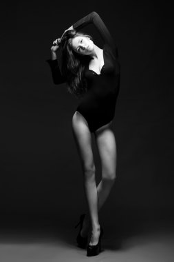 Studio güzel bir kızın portresi