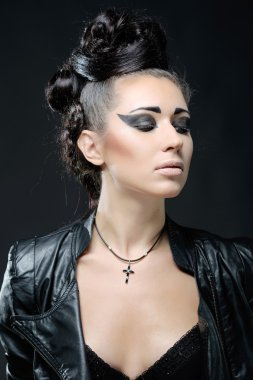 Studio güzel bir kızın portresi