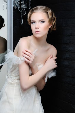 genç güzel gelin portresi