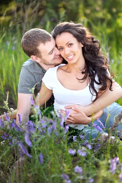 Portrait of a beautiful couple in love — Stock Photo, Image