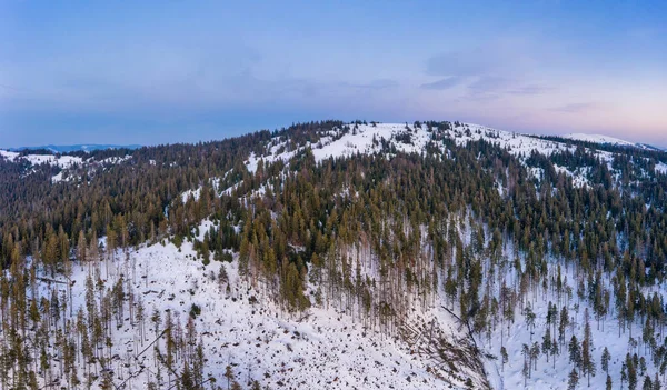 Mágico Panorama Invernal Hermosas Pistas Nevadas Una Estación Esquí Europa — Foto de Stock