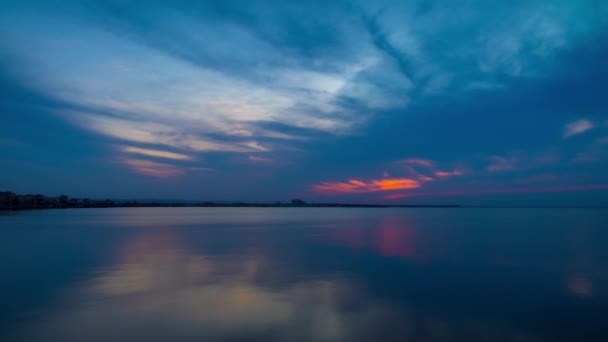 View Magical Brilliant Bewitching Reflection Calm Blue Quiet Black Sea — Vídeo de Stock