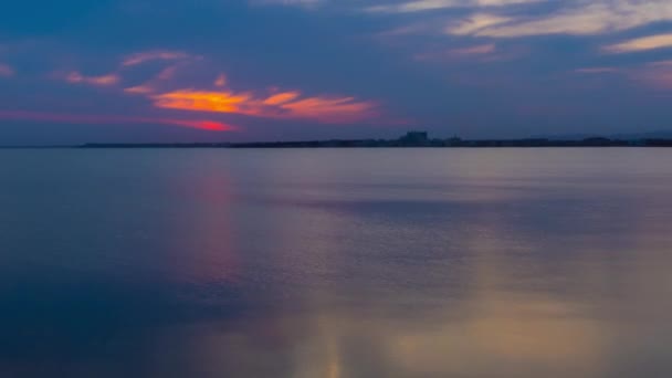 View Magical Brilliant Bewitching Reflection Calm Blue Quiet Black Sea — Vídeo de stock