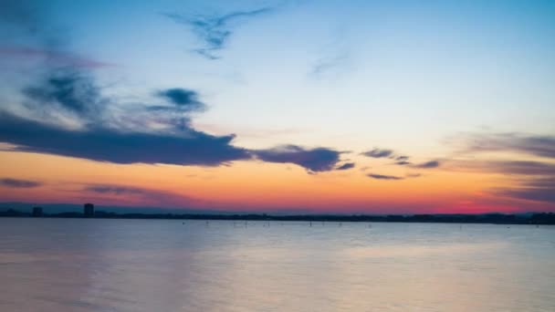 View Magical Brilliant Bewitching Reflection Calm Blue Quiet Black Sea — Vídeo de stock