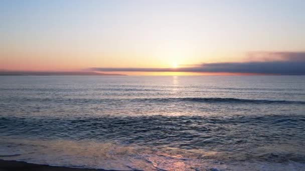 Boundless Calm Black Sea Cool Water Reflecting Light Extends Horizon — Video