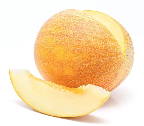 Mogen melon isolerad på en vit — Stockfoto