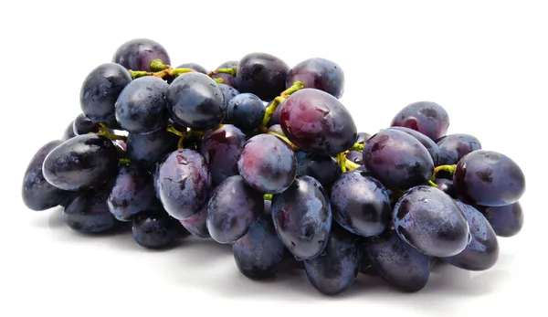 Branch of dark red grape isolated — Stock Photo, Image