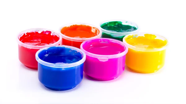 Colored gouache paint — Stock Photo, Image