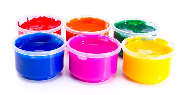 Tinta guache colorida — Fotografia de Stock