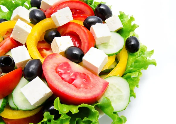 Ensalada de verduras frescas aisladas — Foto de Stock