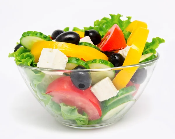 Ensalada de verduras frescas aisladas — Foto de Stock