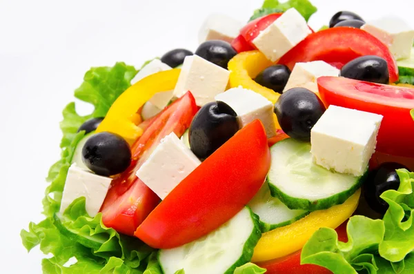 Ensalada de verduras frescas aisladas —  Fotos de Stock