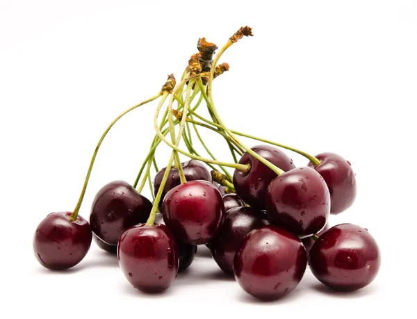 Heap of ripe sweet cherry isolated — Stock Photo, Image