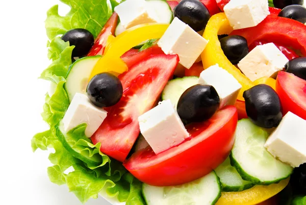 Ensalada de verduras frescas aisladas —  Fotos de Stock