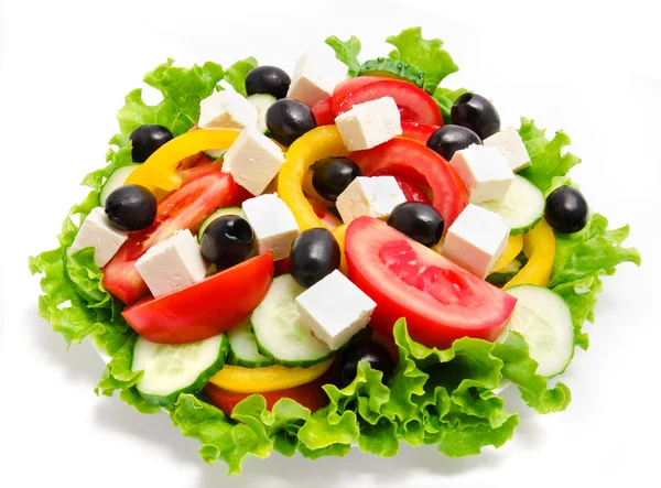 Ensalada de verduras frescas aisladas — Foto de Stock