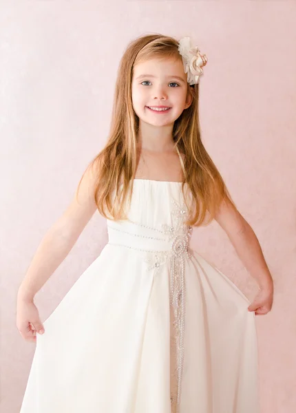 Adorable little girl in princess dress — Stock Photo, Image