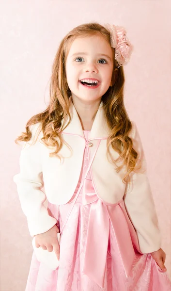 Cute happy little girl  in princess dress — Stock Photo, Image