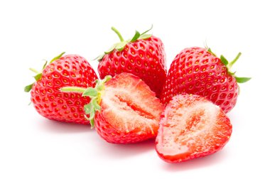 mükemmel kırmızı olgun çilek izole 