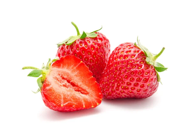 Perfect red ripe strawberry isolated — Stock Photo, Image