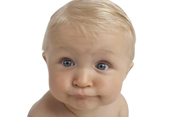komik bebek portre beyaz zemin üzerine
